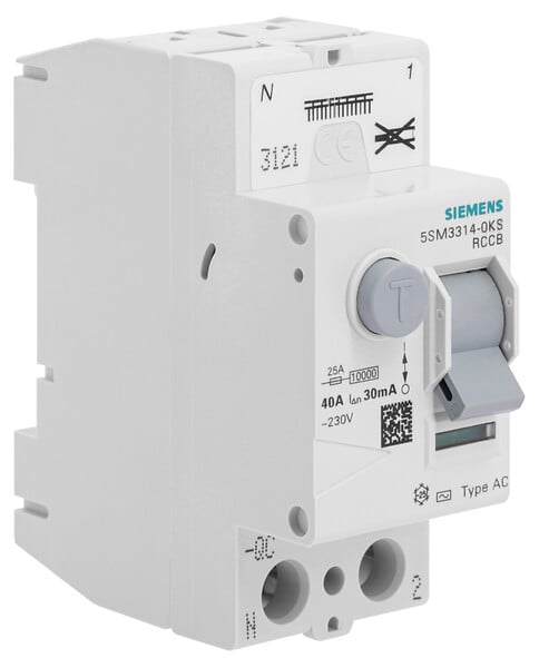 SIEMENS - SIEMENS Interrupteur Différentiel Auto 30mA 40A Type AC - large