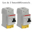 ABB - ABB Lot de 2 interrupteurs différentiels auto 40A 30mA Type A raccordement rapide - vignette