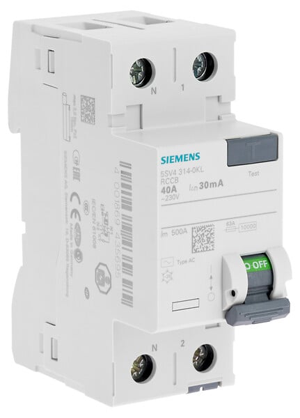 SIEMENS - SIEMENS Inter diff 30 mA 40 A type AC NEW (695) - large