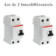 ABB - Lot de 2 Interrupteurs différentiels à vis raccordement 40A 30mA Type A-ABB - vignette