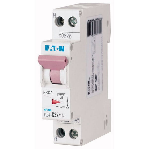 EATON CAPRI - EATON Disjoncteur 32A PLG, Ph+N 4,5kA (EN 60898) courbe C - large