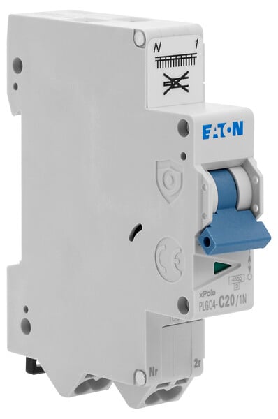 EATON CAPRI - EATON Disjoncteur auto 20A Ph+N, borne à ressort, 45kA, 230V, courbe C, protection fiable et conforme EN 60898 - large