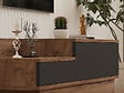 HABITAT ET JARDIN - Meuble TV en bois "Asir" - 160 x 35 x 35 cm - Marron - vignette
