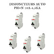 ABB - Lot de 5 disjoncteurs automatiques Ph+N raccordement Rapide 16A-4,5Ka-ABB - vignette