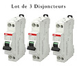 ABB - ABB Lot de 3 disjoncteurs Ph+N raccordement Vis 10A-4,5Ka - Courbe C - vignette