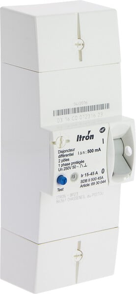 ITRON - ITRON Disjoncteur EDF 15/45A 230V Instantané - large