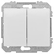 SIEMENS - SIEMENS Double Poussoir Blanc Delta IRIS - vignette