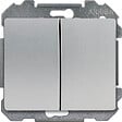 SIEMENS - SIEMENS Double Poussoir Alu Silver Delta IRIS - vignette
