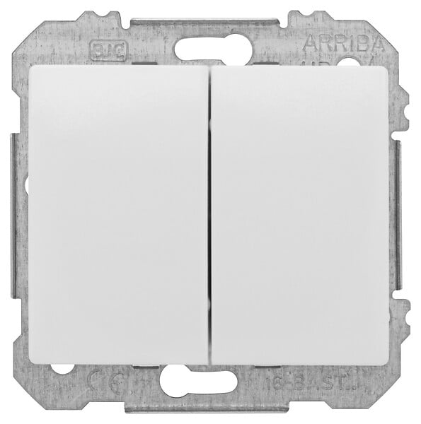 SIEMENS - SIEMENS Va & Vient + Poussoir Blanc Delta IRIS - large