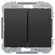 SIEMENS - SIEMENS Double Poussoir Anthracite Delta IRIS - vignette