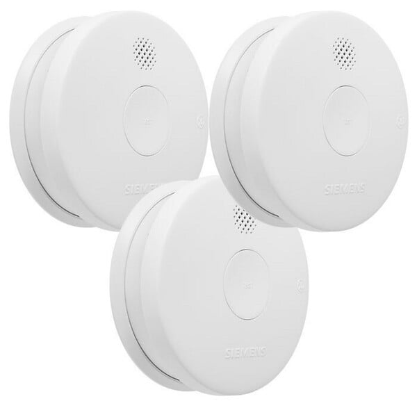 SIEMENS - SIEMENS Lot de 3 détecteurs de fumée 5TC1292-6 NF Autonomie 5 ans / Garantie 3 ans - large