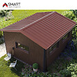 BRAVO THE SMART SOLUTION - Faitière double crantée TR45 - bac acier - tôle de couverture - Toiture -  Coloris Brun Rouge Terracotta RAL 8012 L=2.10m, épaisseur 0.63mm - vignette