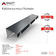 BRAVO THE SMART SOLUTION - Faitière sur mur crantée TR45 - bac acier - tôle de couverture - Toiture -  Coloris Gris Anthracite RAL 7016 L=2.10m, épaisseur 0.63mm - vignette