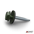 BRAVO THE SMART SOLUTION - Vis auto perceuse - bac acier - tôle de couverture - Toiture -  4.8x35mm, 250 pcs, Vert oxyde chromique RAL 6020 - vignette