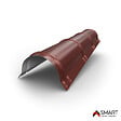 BRAVO THE SMART SOLUTION - Faîtière demi ronde - bac acier - tôle de couverture - Toiture - CLASSIC Coloris Rouge Oxyde RAL 3009 L=2m, épaisseur 0.50mm - vignette