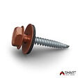 BRAVO THE SMART SOLUTION - Vis auto perceuse - bac acier - tôle de couverture - Toiture -  4.8x35mm, 50 pcs, Brun Cuivré RAL 8004 - vignette