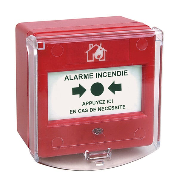 COOPER - COOPER Clapet de Protection pivotant transparent - déclencheur avec 2 clips de plombage pour S3000 - large