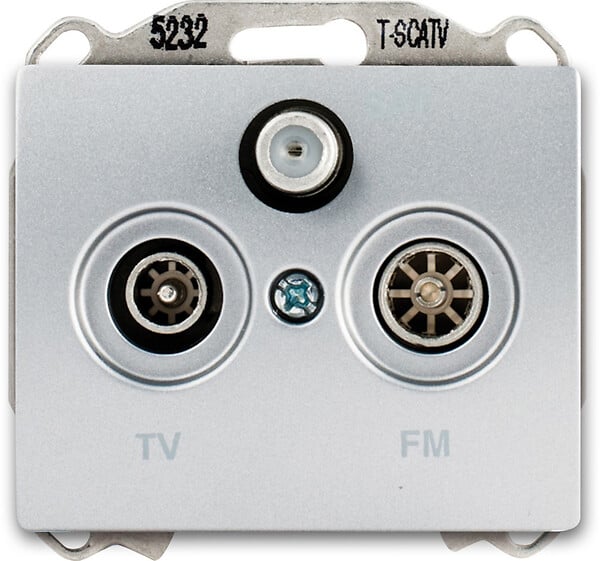 SIEMENS - SIEMENS Prise TV/FM/SAT Silver SIEMENS - large