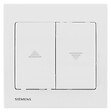 SIEMENS - SIEMENS Interrupteur Volet Roulant Blanc Delta Iris + Plaque basic Blanc - vignette