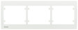 SIEMENS - Plaque Triple Horizontale Blanc Delta IRIS - vignette
