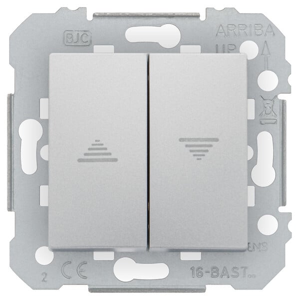 SIEMENS - Interrupteur Volet Roulant Silver Siemens DELTA VIVA - large