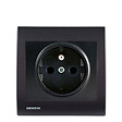 SIEMENS - Prise 2P+T Anthracite Delta Iris + Plaque basic Anthracite - vignette