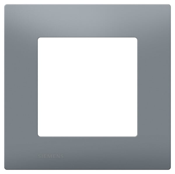 SIEMENS - SIEMENS Plaque Simple Gris Siemens DELTA VIVA - large