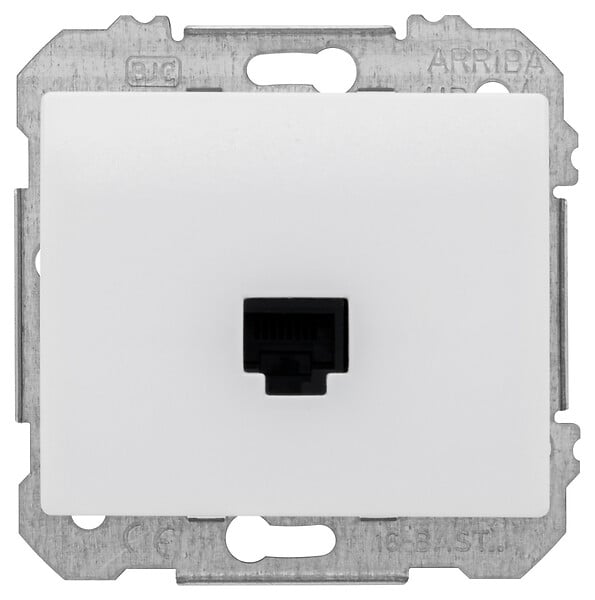 SIEMENS - Prise Informatique RJ45 Blanc Delta IRIS - large