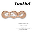 FONTINI - Socle 3 postes hetre naturel  DO - vignette