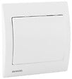 SIEMENS - Poussoir Blanc Delta Iris + Plaque basic Blanc - vignette