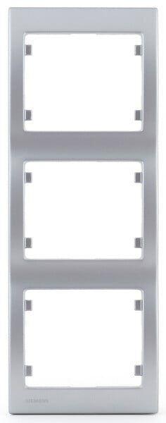 SIEMENS - Plaque triple verticale Silver Delta IRIS SIEMENS - large