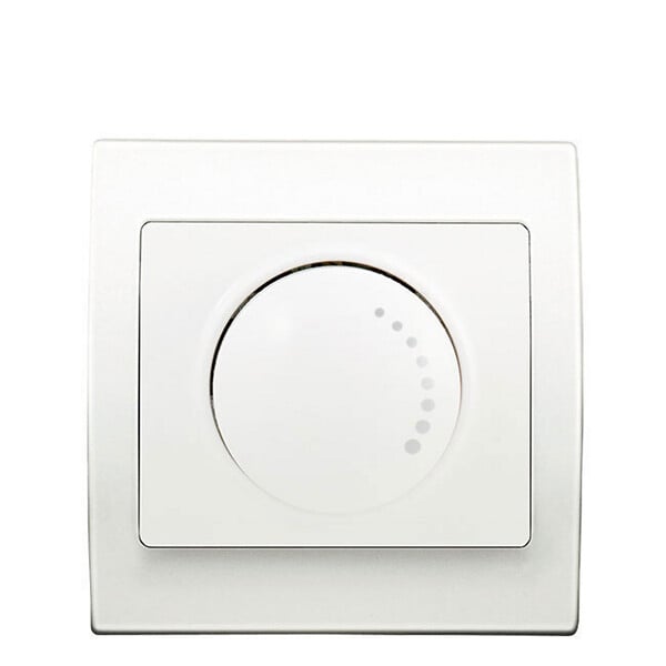 Va et Vient Variateur 500W Blanc Delta Iris + Plaque basic Blanc — free download
