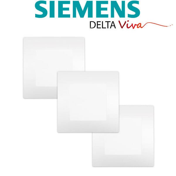 SIEMENS - LOT 3 Va et Vient Blanc Delta Viva + Plaque Blanc - large
