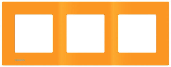 SIEMENS - SIEMENS Plaque Triple Orange Siemens DELTA VIVA - large