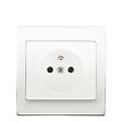 SIEMENS - Prise 2P+T Blanc Delta Iris + Plaque basic Blanc - vignette