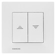 SIEMENS - Interrupteur Volet Roulant Blanc Delta Viva + Plaque Blanc - vignette