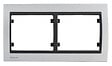 SIEMENS - Plaque Double Horizontale Texturé Aluminium Delta IRIS - vignette