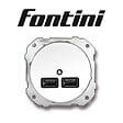 FONTINI - Chargeur USB double porcelaine blanche DO LOW - vignette