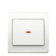 SIEMENS - SIEMENS Va & Vient Lumineux Blanc Delta Iris + Plaque basic Blanc - vignette
