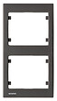 SIEMENS - Plaque Double Verticale Anthracite Delta IRIS - vignette