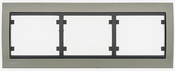 SIEMENS - SIEMENS Plaque Triple Horizontale Texturé Moca Delta IRIS - large