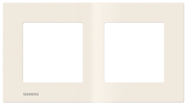 SIEMENS - SIEMENS Plaque Double Beige DELTA VIVA - large