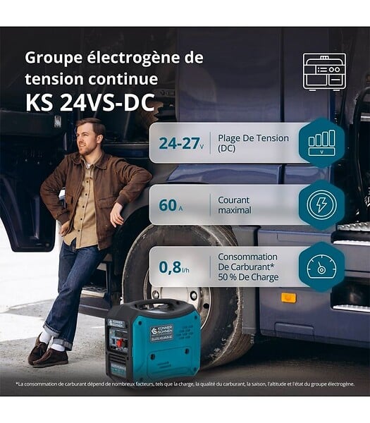 KONNER SOHNEN - Groupe électrogène de courant continu Könner & Söhnen KS 24VS-DC - large