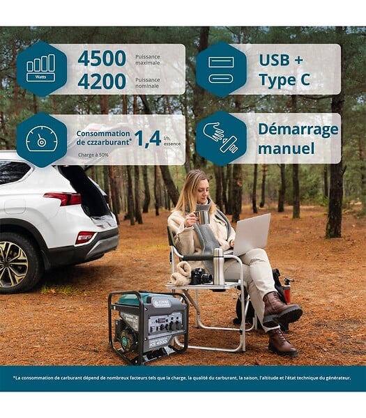 KONNER SOHNEN - Groupe électrogène onduleur Könner & Söhnen KS 4500i - large