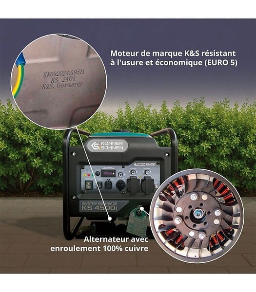 KONNER SOHNEN - Groupe électrogène onduleur Könner & Söhnen KS 4500i - large
