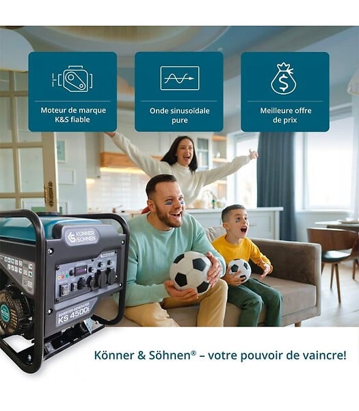 KONNER SOHNEN - Groupe électrogène onduleur Könner & Söhnen KS 4500i - large