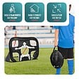 VOUNOT - Cage de foot portable Lot 2 pcs POP UP - vignette