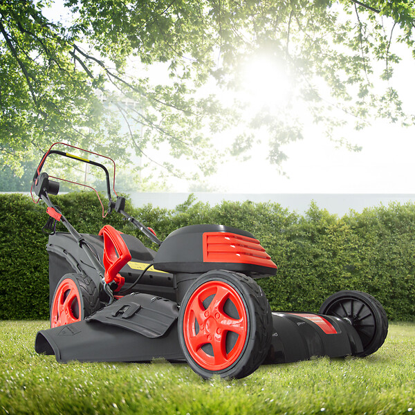 ELEM GARDEN TECHNIC - Tondeuse à  gazon électrique tractée 1800W - 46CM avec carter en acier - large