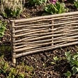 ART GARDEN - Bordure pour potager - Noisetier tressage horizontal - Avec piquets - 40x150 cm - vignette