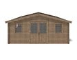 ALTANKA - Abri de jardin en bois - 34.8m2 - 5.9x5.9m - Traité - Ep. 45mm - Couleur: marron - DOM656 - vignette